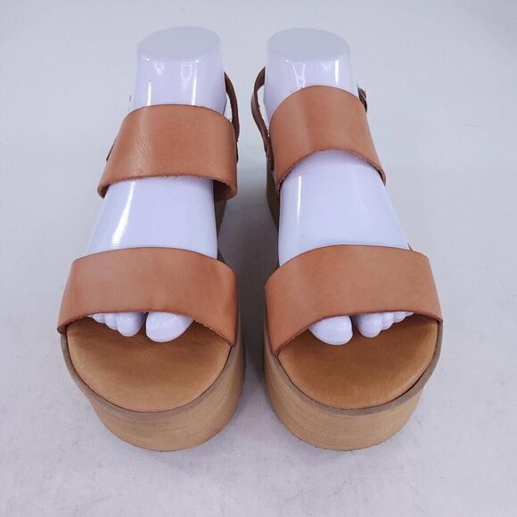 Musse & Cloud Women's sandals Fabiana brown US 9.5 Platform Slingback Sandal - Picture 5 of 9